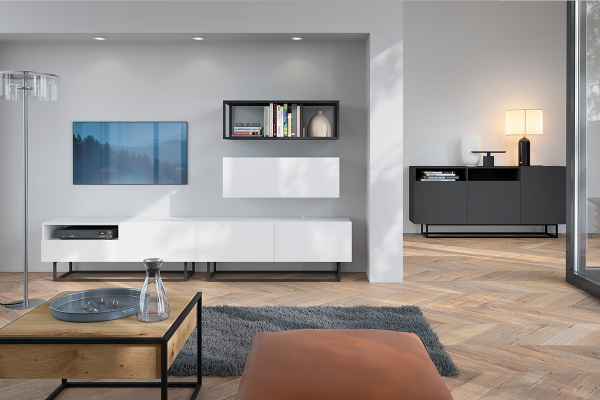 Kommode MOREWA big schwarz für Wohnzimmer | www.artigo.at